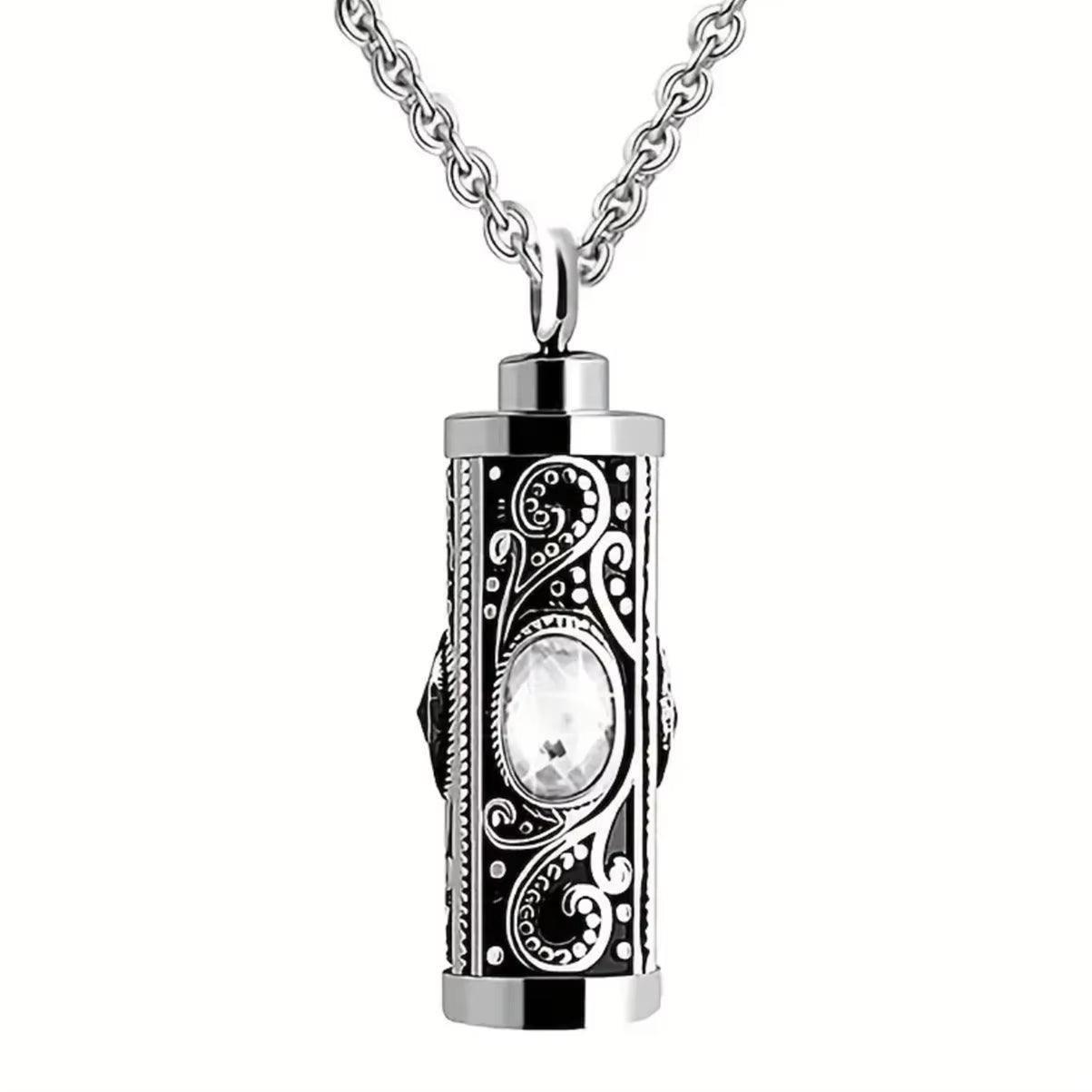 Elegant Stainless Steel Cremation Urn Necklace for Ashes - Cherish Memories Forever