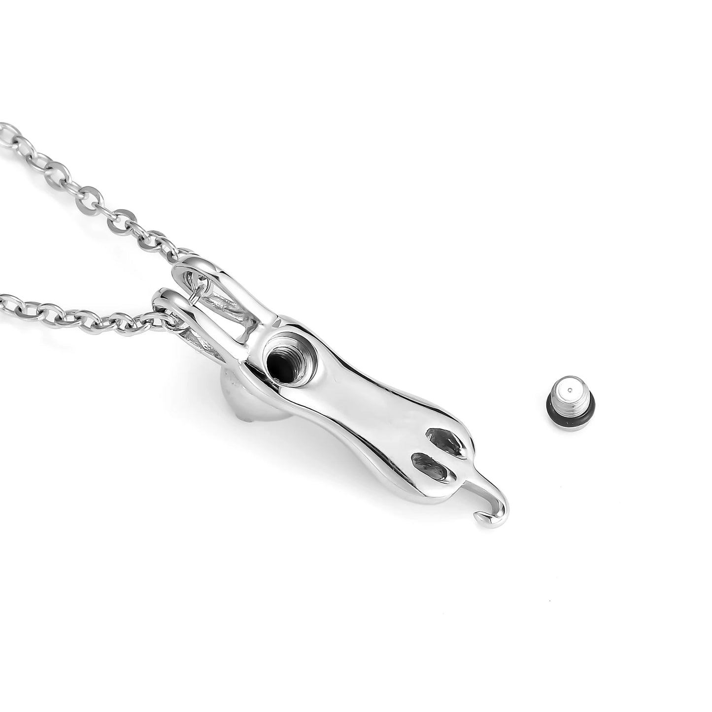 Cremation Jewelry: Elegant Cat Pendant Necklace for Ashes - Waterproof Keepsake Memorial Accessory