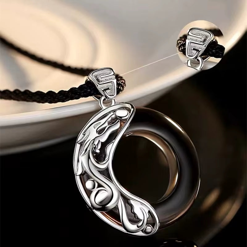 Heaven Officials Blessing Couple Necklaces Moonlight Pendant Necklace for Lovers Friendship Jewelry Valentine'S Day Gift Collier