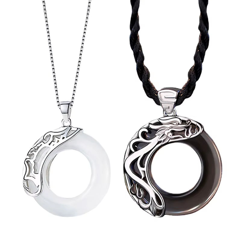 Heaven Officials Blessing Couple Necklaces Moonlight Pendant Necklace for Lovers Friendship Jewelry Valentine'S Day Gift Collier