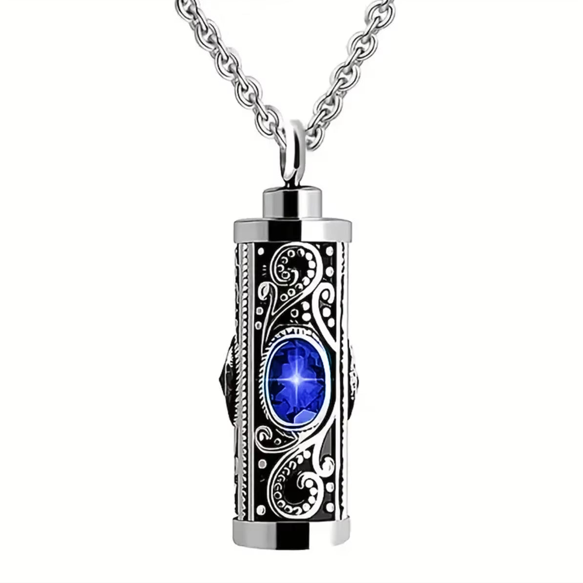 Elegant Stainless Steel Cremation Urn Necklace for Ashes - Cherish Memories Forever