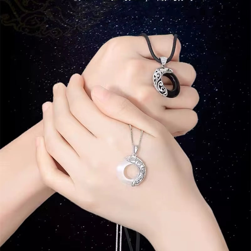 Heaven Officials Blessing Couple Necklaces Moonlight Pendant Necklace for Lovers Friendship Jewelry Valentine'S Day Gift Collier