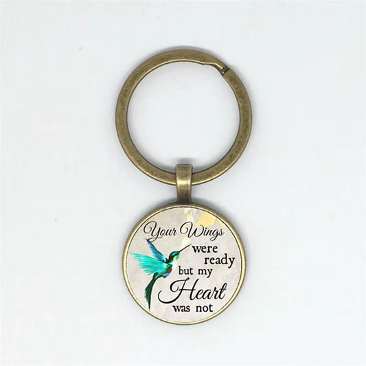 Commemorating the Charm Keychain, Your Wings Are Ready but My Heart Is Not, Losing Loved Ones in Memory, Sadness or Loss