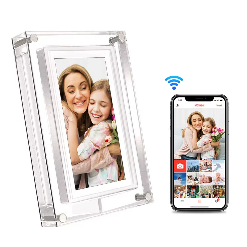 Forever In Sight: 5” Cloud Digital Photo Frame for Cherished Memories