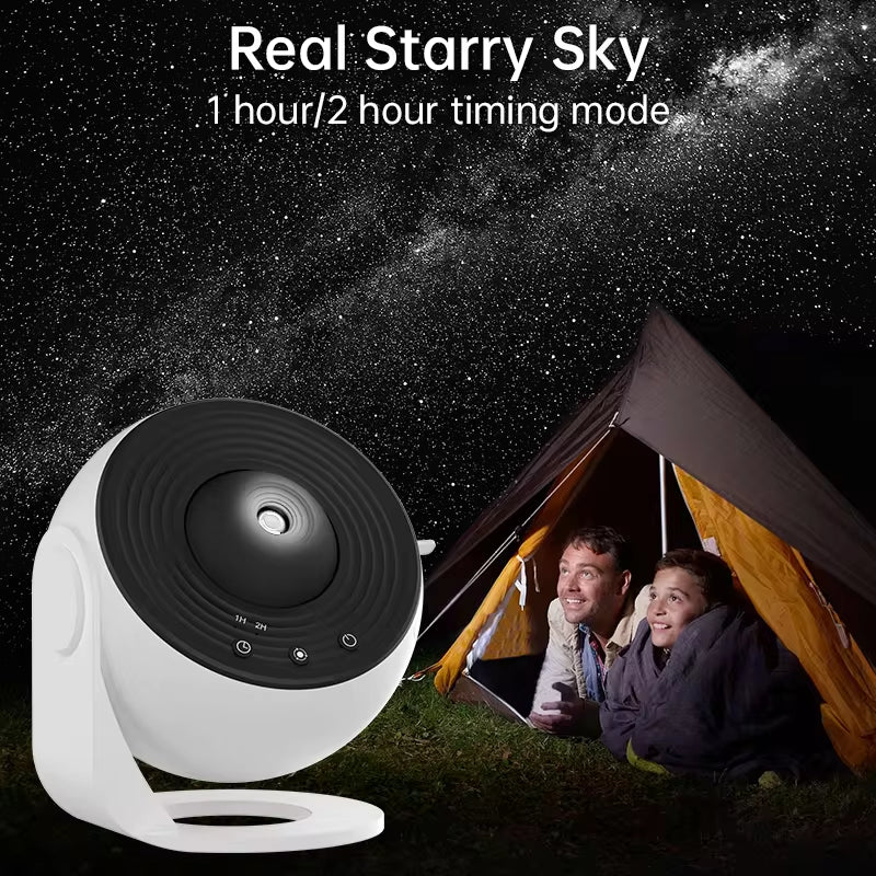 Enchanting Night Light Galaxy Projector - 360° Rotating Starry Sky Lamp for Kids, Perfect Valentine's Day Gift and Wedding Décor