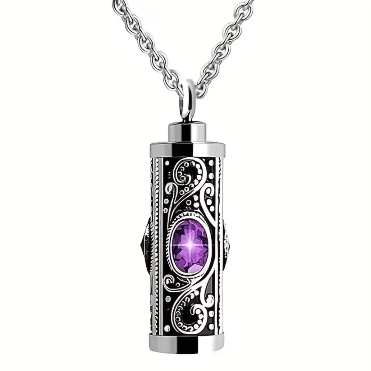 Elegant Stainless Steel Cremation Urn Necklace for Ashes - Cherish Memories Forever
