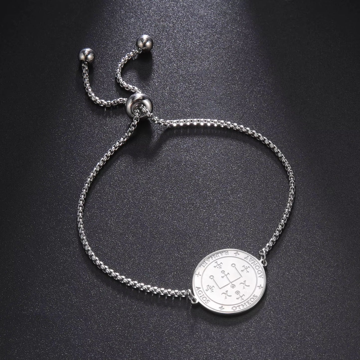 Seal of Archangel Michael Bracelet Michaelmas Raphael Uriel Gabriel Protective Talisman Stainless Steel Jewish Jewelry