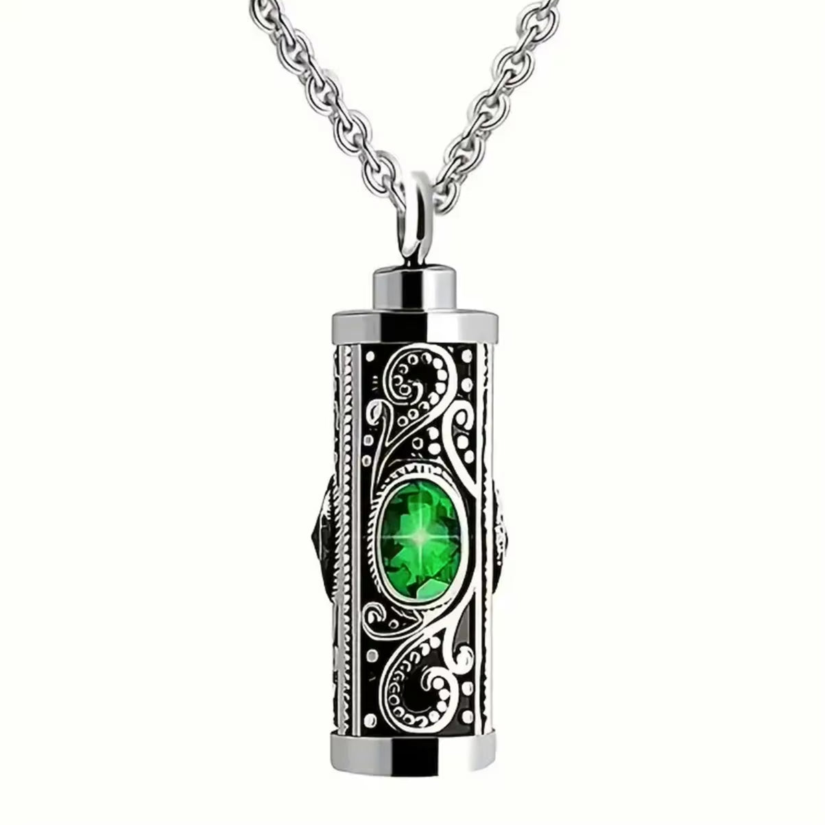 Elegant Stainless Steel Cremation Urn Necklace for Ashes - Cherish Memories Forever