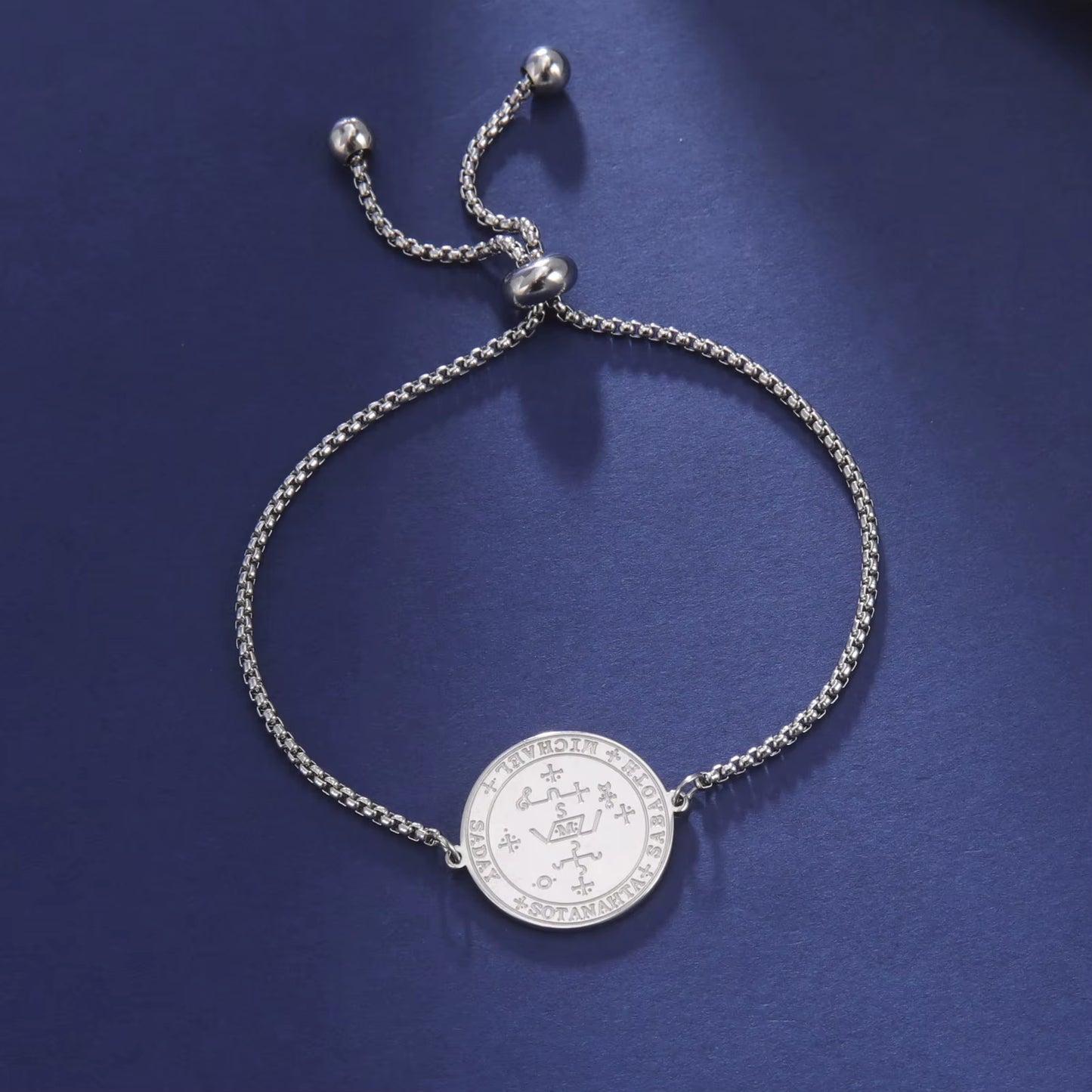 Seal of Archangel Michael Bracelet Michaelmas Raphael Uriel Gabriel Protective Talisman Stainless Steel Jewish Jewelry
