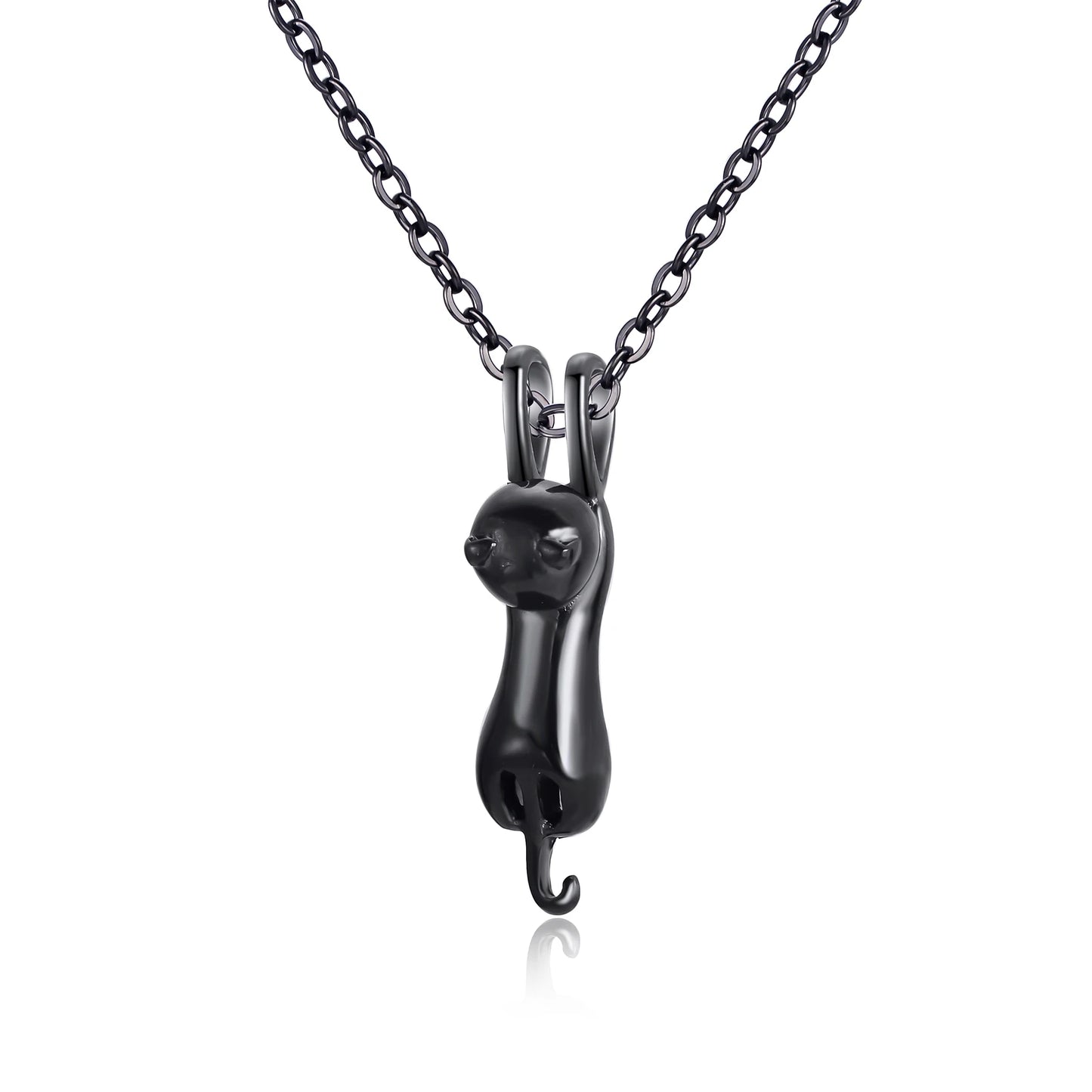Cremation Jewelry: Elegant Cat Pendant Necklace for Ashes - Waterproof Keepsake Memorial Accessory