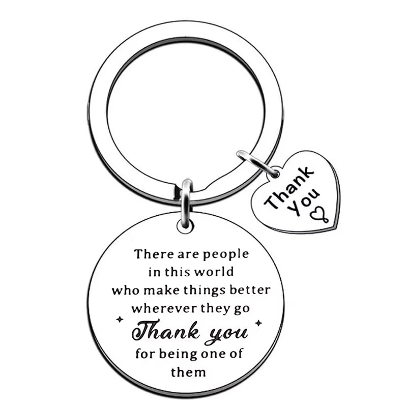 2022 Thank You Gift Keychain Office Appreciation Gifts for Coworker Boss Keychain Mom Dad Daughter Son Friendship Best Friend