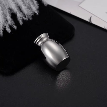 Mini Pet Memorials Urn Aluminum Alloy Cremation Ashes Jar Keepsake Memorial Cat Dog Bird Urn-Wholesale Direct Sales