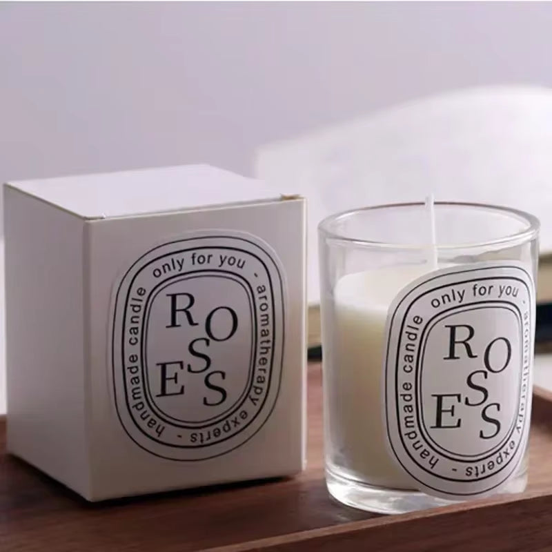 Enchanting Transparent Scented Candle Gift Set - Perfect for Weddings, Guests & Romantic Moments