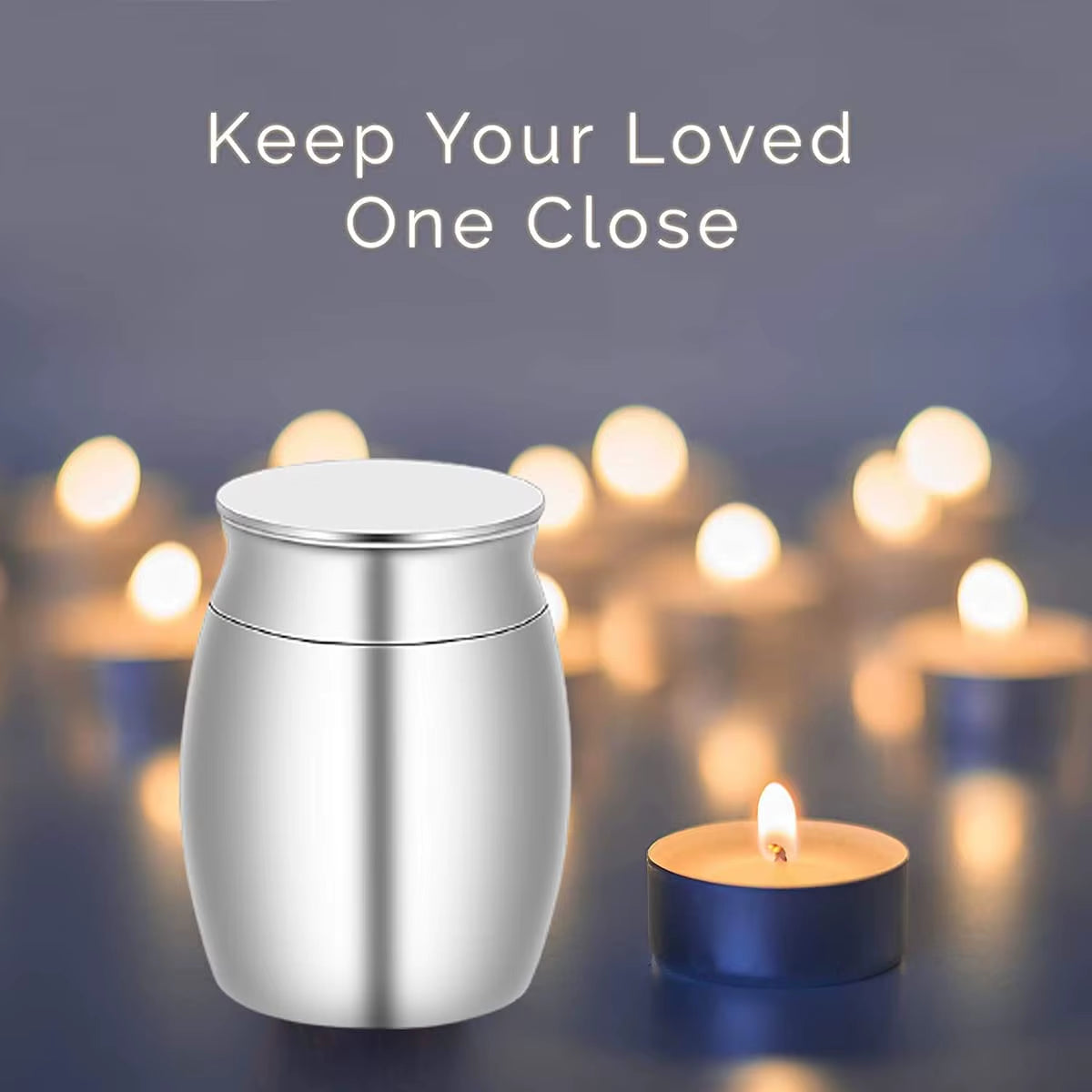 Mini Pet Memorials Urn Aluminum Alloy Cremation Ashes Jar Keepsake Memorial Cat Dog Bird Urn-Wholesale Direct Sales
