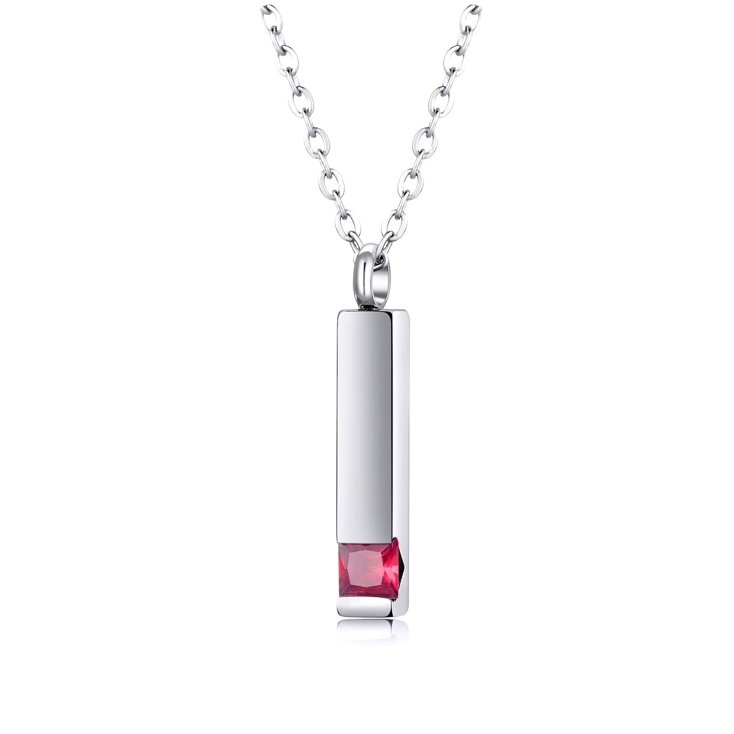 Elegant Crystal Cube Cremation Urn Necklace - Engravable Memorial Keepsake for Ashes