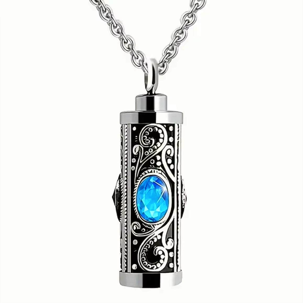 Elegant Stainless Steel Cremation Urn Necklace for Ashes - Cherish Memories Forever