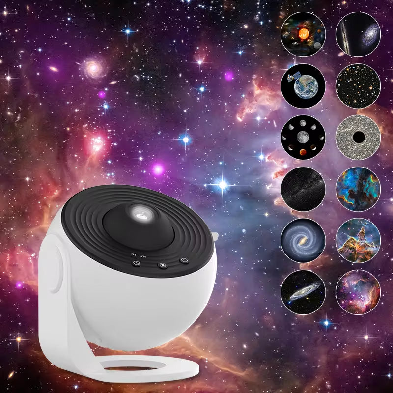 Enchanting Night Light Galaxy Projector - 360° Rotating Starry Sky Lamp for Kids, Perfect Valentine's Day Gift and Wedding Décor