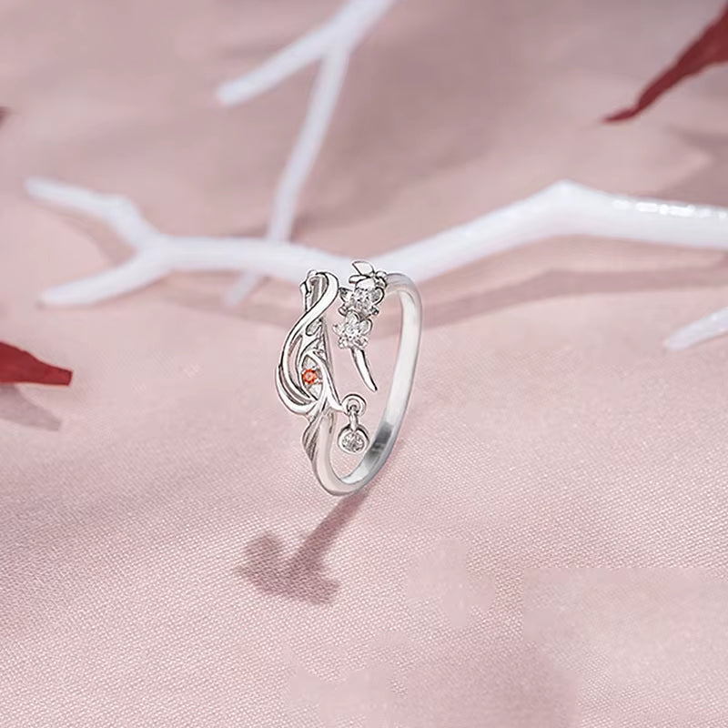 Anime Tian Guan Ci Fu Ring Heaven Official’S Blessing Hua Cheng Xie Lian Adjustable Unisex Couple Rings Jewelry Accessories Gift