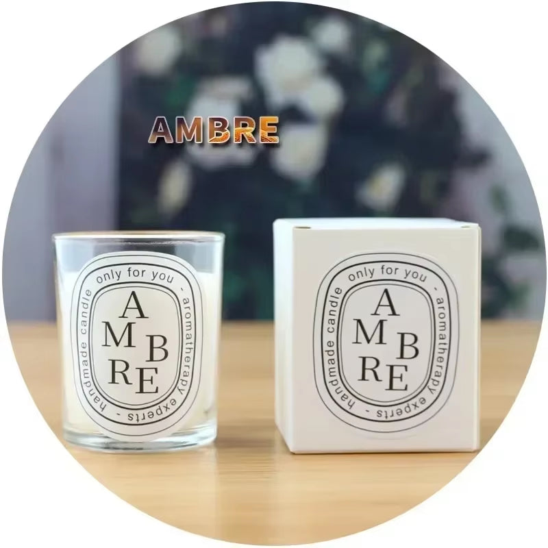 Enchanting Transparent Scented Candle Gift Set - Perfect for Weddings, Guests & Romantic Moments