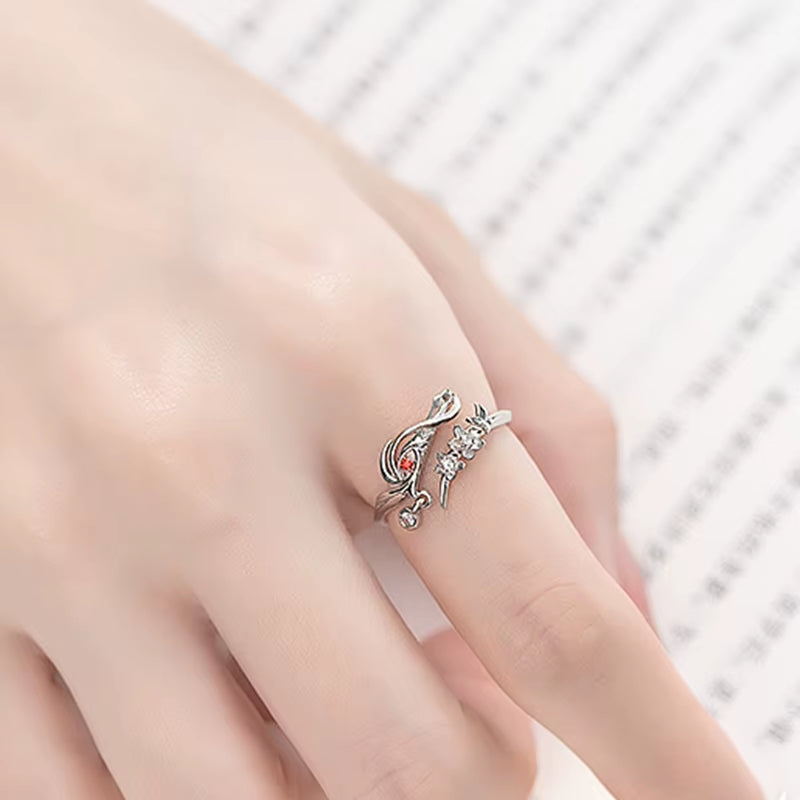 Anime Tian Guan Ci Fu Ring Heaven Official’S Blessing Hua Cheng Xie Lian Adjustable Unisex Couple Rings Jewelry Accessories Gift