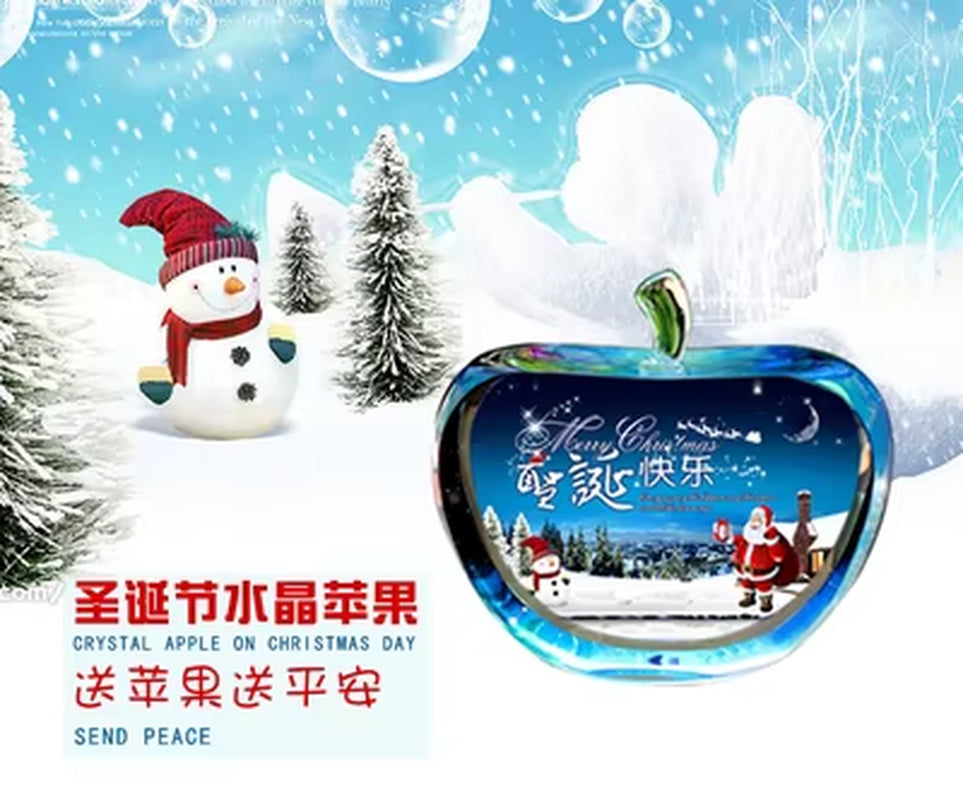 Enchanting Zodiac Angels Sparkling Crystal Apple Figurines